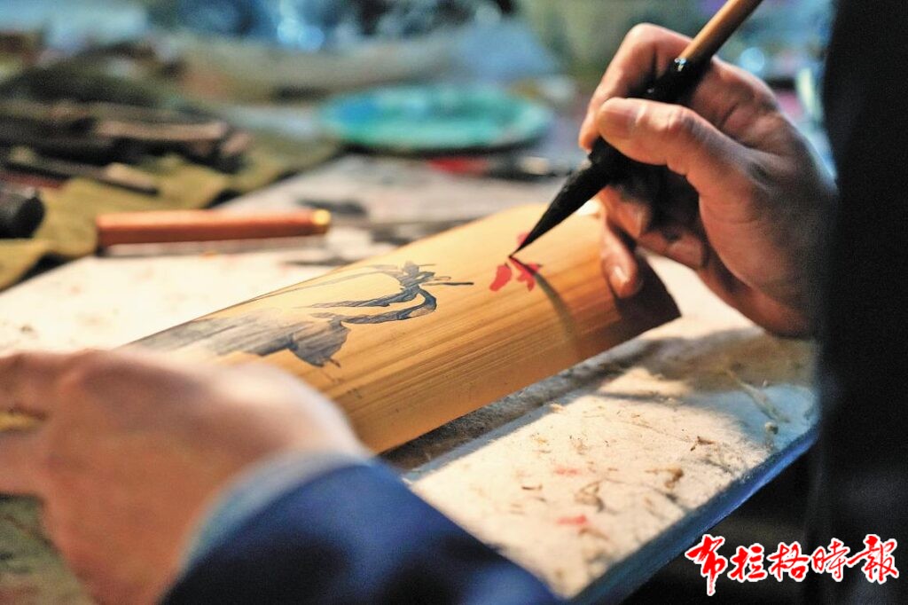 image077 1024x682 - 【布拉格时报】刀作画笔竹为纸 汪洋恣肆书意境
